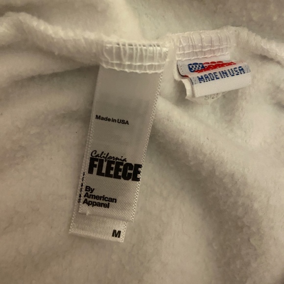 Medium White Fleece Pants - Picture 3 of 3